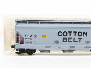 N Scale Micro-Trains 94010 SSW Cotton Belt 3-Bay Covered Hopper 78732 RTR