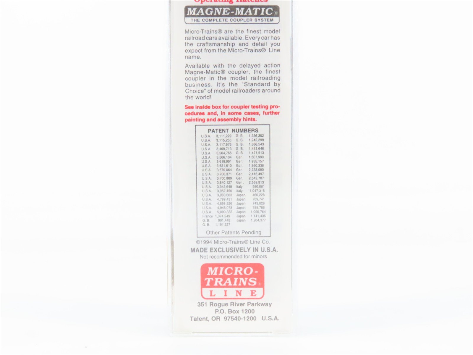 N Scale Micro-Trains 94010 SSW Cotton Belt 3-Bay Covered Hopper 78732 RTR