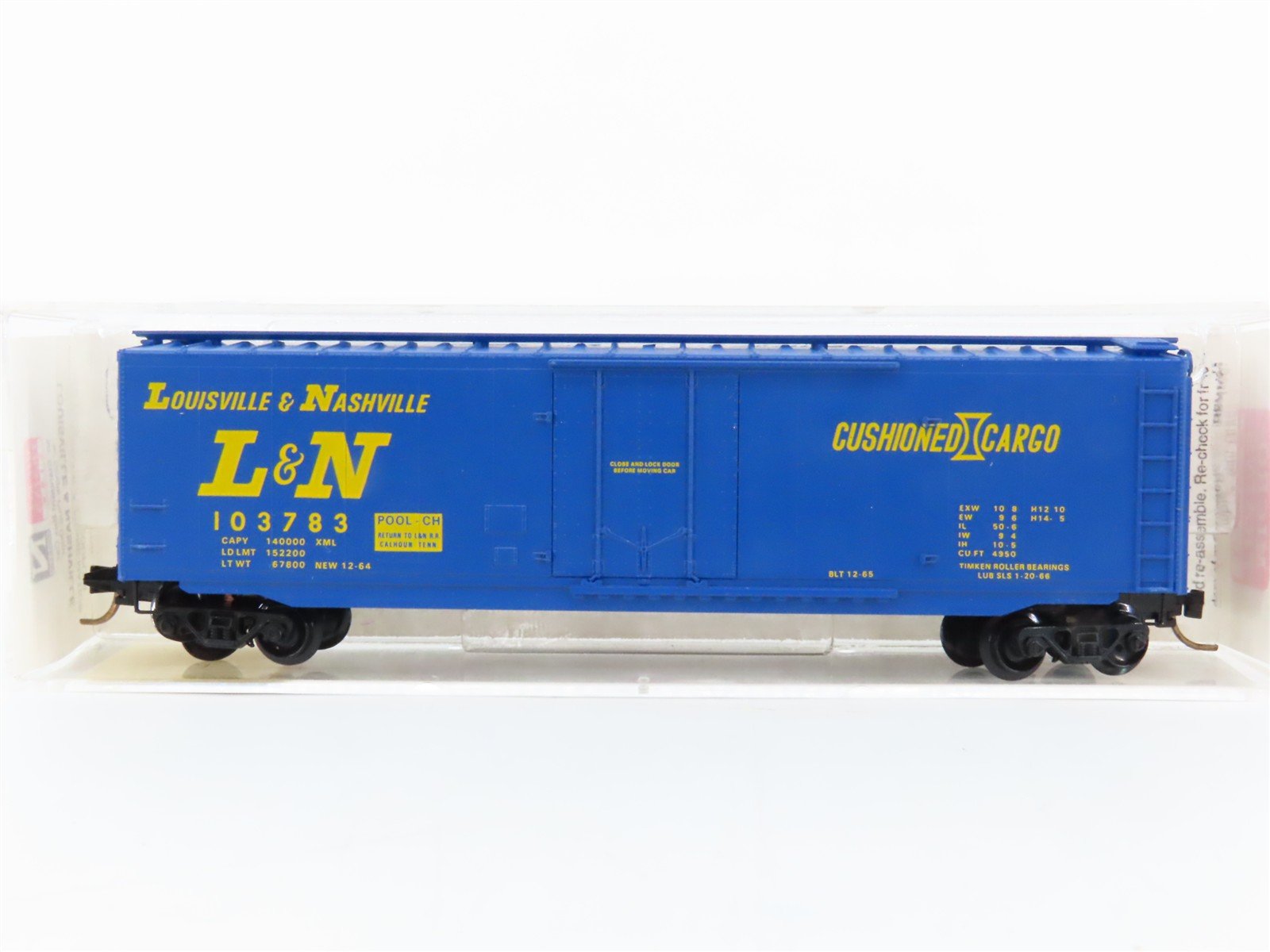 N Scale Micro-Trains 32140 LN Louisville & Nashville 50' Box Car 103783 RTR