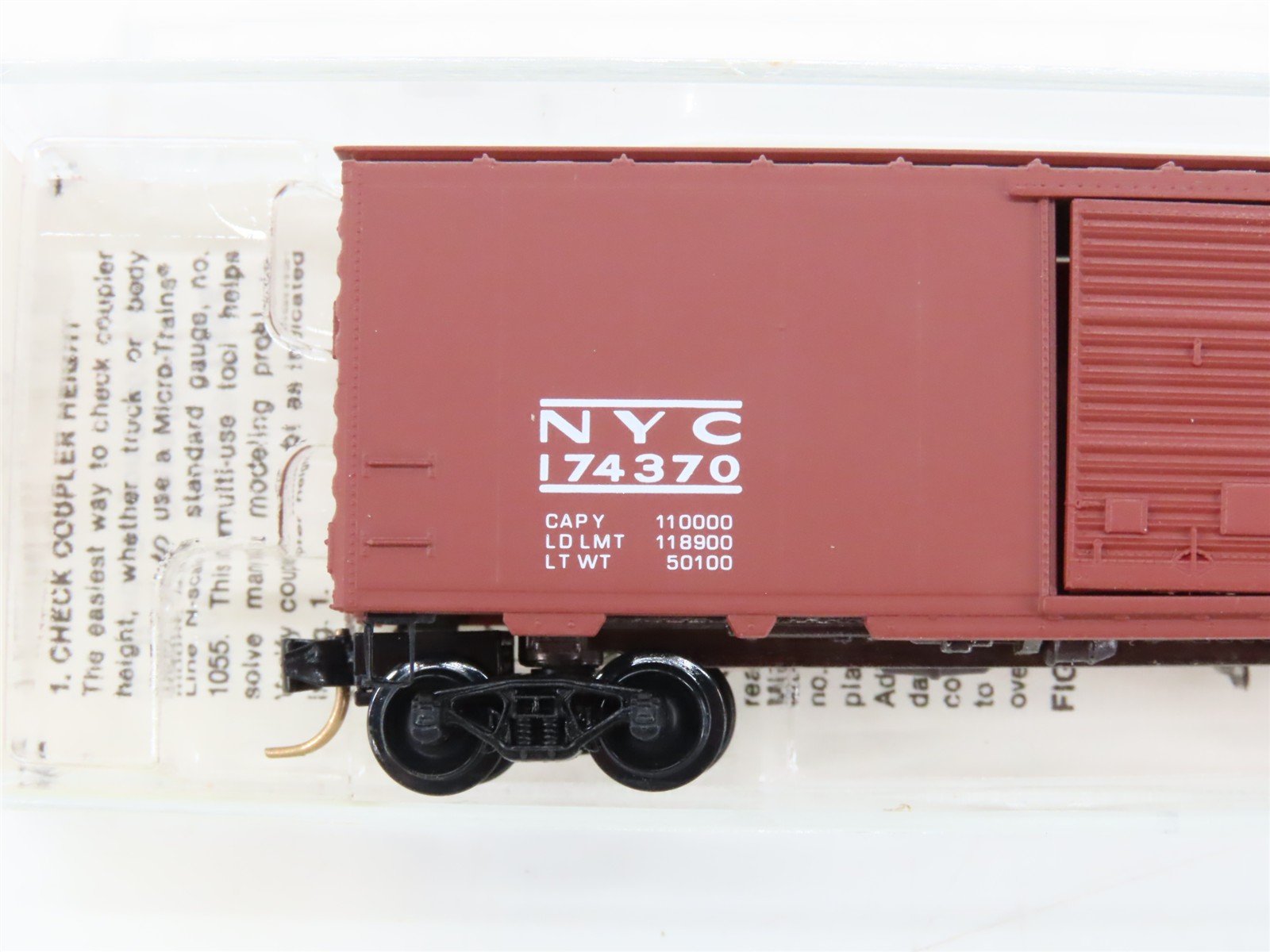N Scale Micro-Trains 20380 NYC New York Central 40' Box Car 174370 RTR