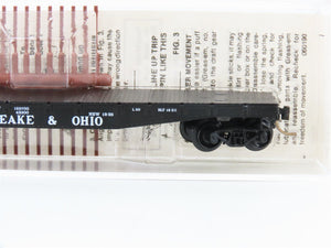 N Scale Micro-Trains 45100 C&O Chesapeake & Ohio 50' Flat Car 80402 RTR