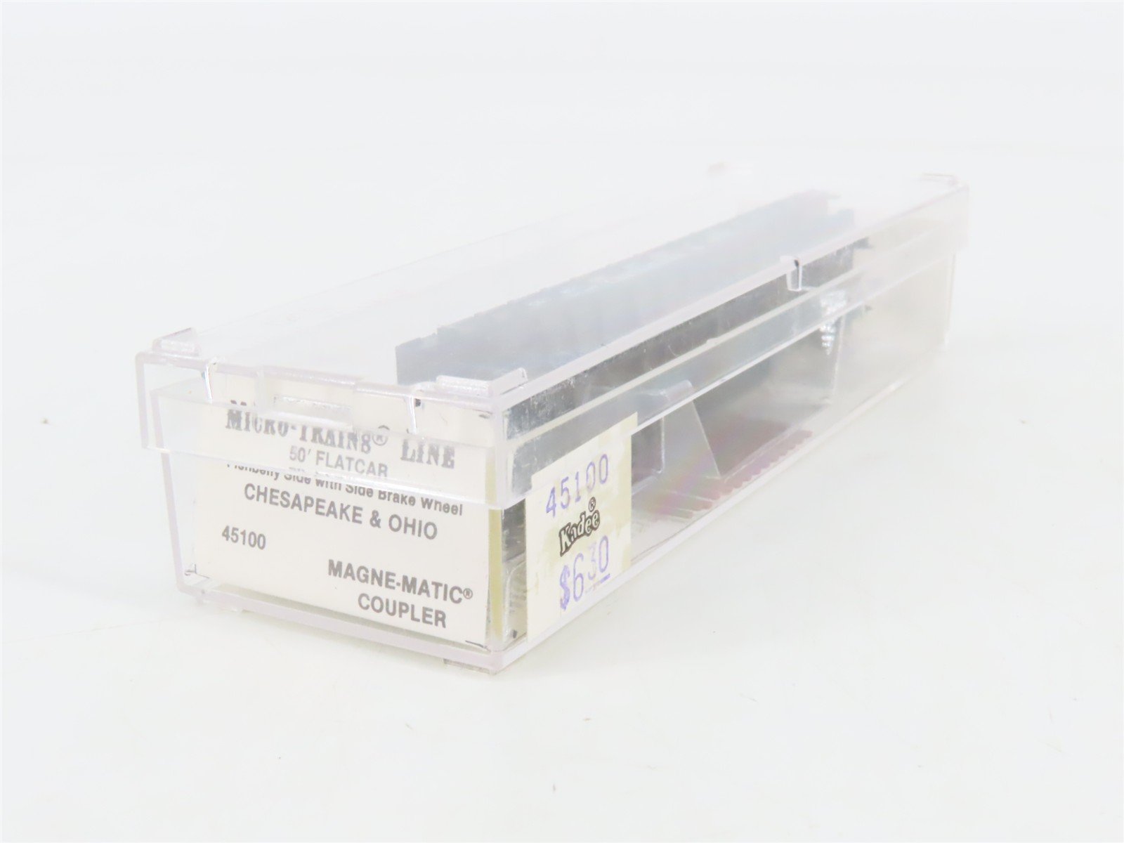 N Scale Micro-Trains 45100 C&O Chesapeake & Ohio 50' Flat Car 80402 RTR