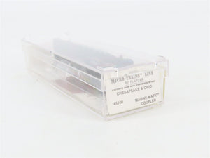 N Scale Micro-Trains 45100 C&O Chesapeake & Ohio 50' Flat Car 80402 RTR