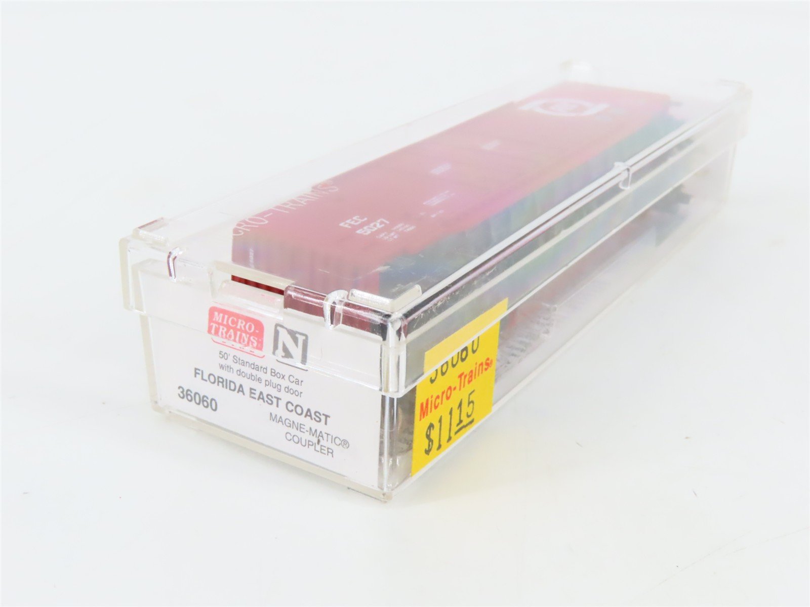 N Scale Micro-Trains 36060 FEC Florida East Coast 50' Box Car 5027 RTR