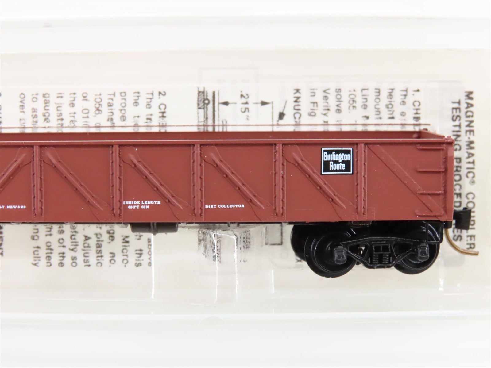 N Scale Micro-Trains MTL 60020 CB&Q Burlington Route 50' Gondola 195451 RTR