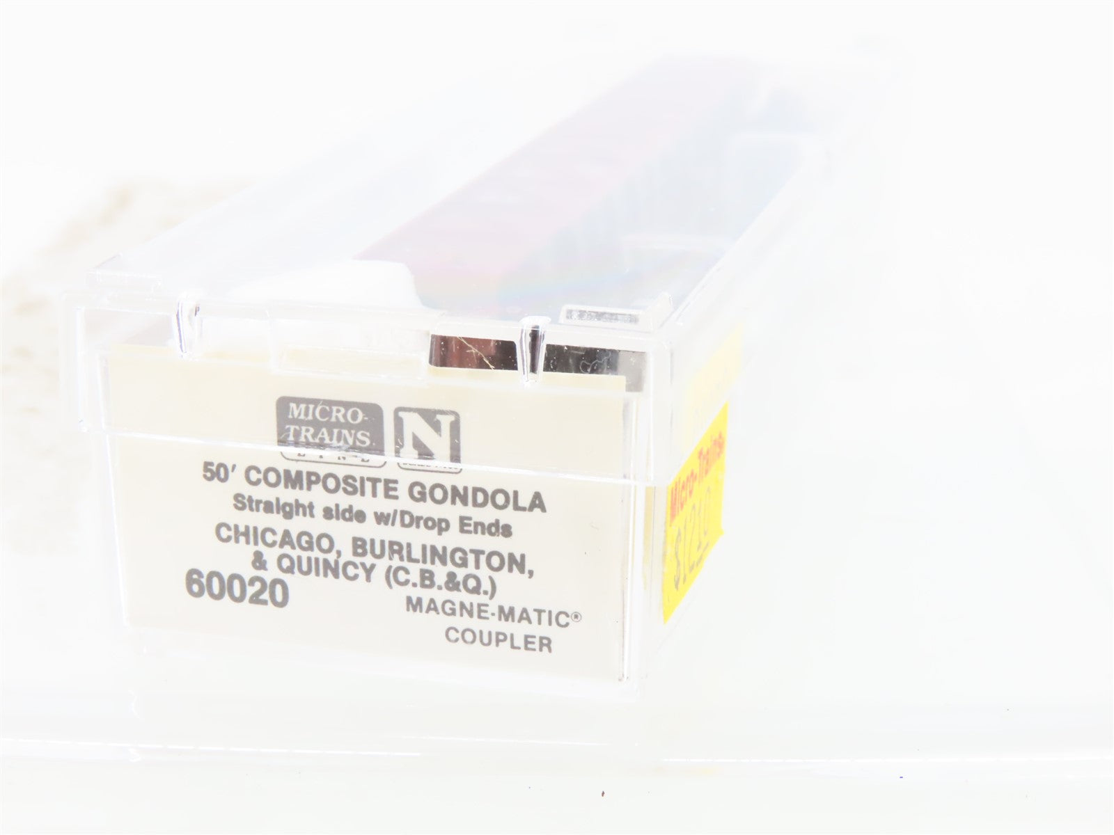 N Scale Micro-Trains MTL 60020 CB&Q Burlington Route 50' Gondola 195451 RTR