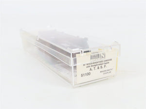 N Scale Micro-Trains 51100 ATSF Santa Fe 34' Wood-Sheathed Caboose 1203 RTR