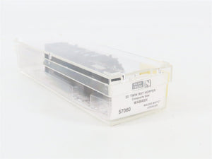 N Scale Micro-Trains 57060 WAB Wabash 33' 2-Bay Hopper 39157 RTR