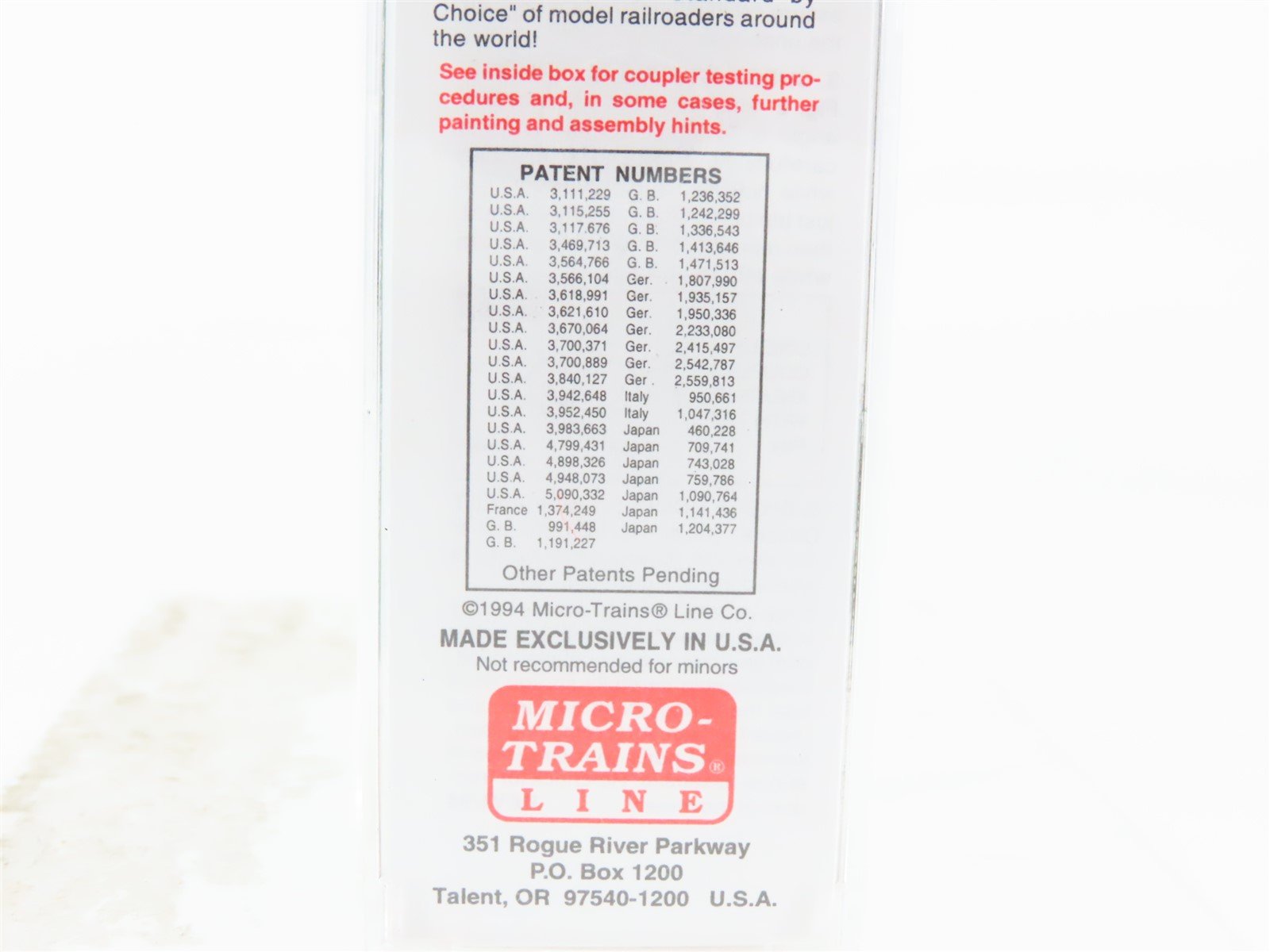 N Scale Micro-Trains 20160 PC Penn Central 40' Box Car 103601 RTR