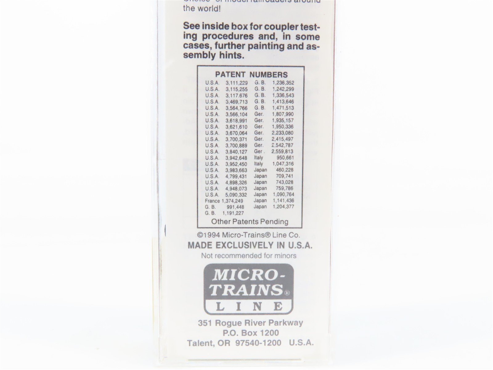 N Scale Micro-Trains 27200 WC Wisconsin Central 50' Box Car 27102 RTR