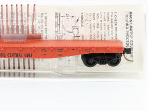 N Scale Micro-Trains 45010 ICG Illinois Central Gulf 50' Flat Car 60615 RTR