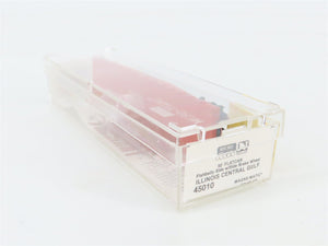 N Scale Micro-Trains 45010 ICG Illinois Central Gulf 50' Flat Car 60615 RTR