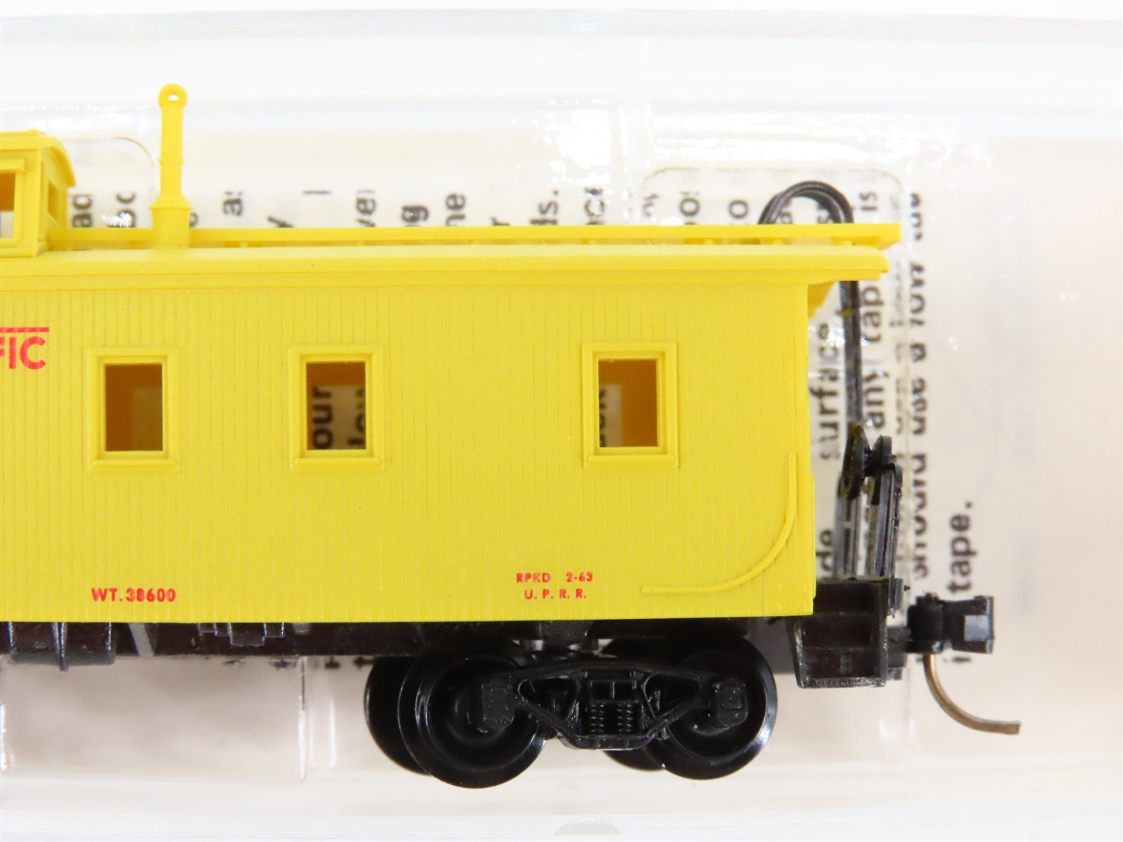 N Scale Micro-Trains 50100 UP Union Pacific 34' Wood-Sheathed Caboose 3232 RTR