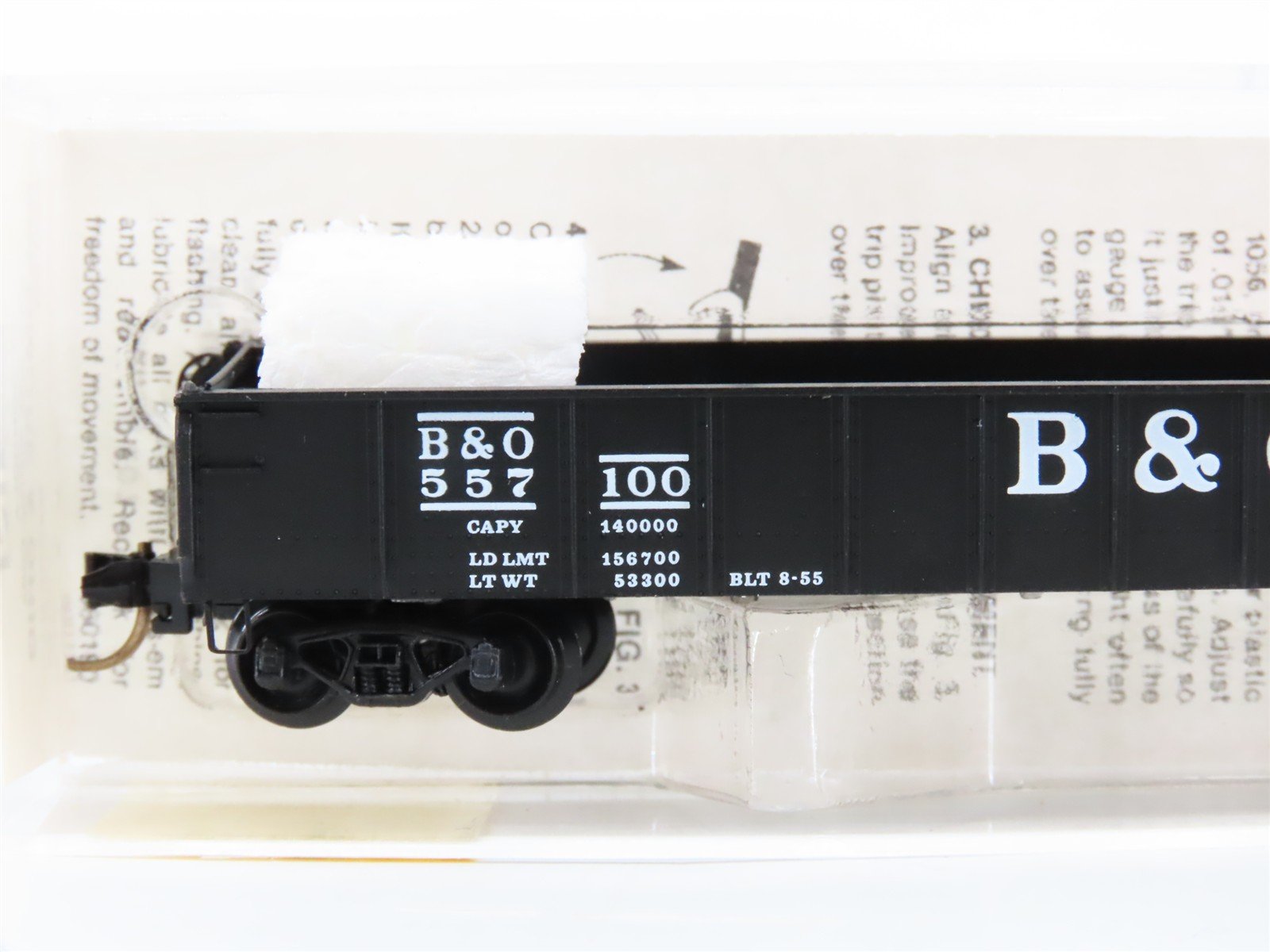 N Scale Micro-Trains 48020 B&O Baltimore & Ohio 50' Gondola 557100 RTR