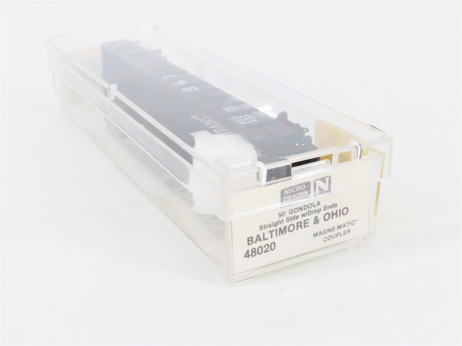 N Scale Micro-Trains 48020 B&O Baltimore & Ohio 50' Gondola 557100 RTR