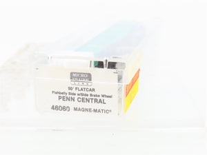 N Scale Micro-Trains 46060 PC Penn Central 50' Flat Car 365610 RTR