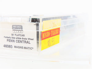 N Scale Micro-Trains 46060 PC Penn Central 50' Flat Car 365610 RTR