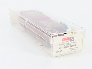 N Scale Micro-Trains 42100 HBCX Hills Bros. Coffee 40' Box Car 166 RTR