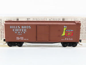 N Scale Micro-Trains 42100 HBCX Hills Bros. Coffee 40' Box Car 166 RTR