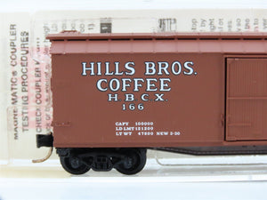 N Scale Micro-Trains 42100 HBCX Hills Bros. Coffee 40' Box Car 166 RTR