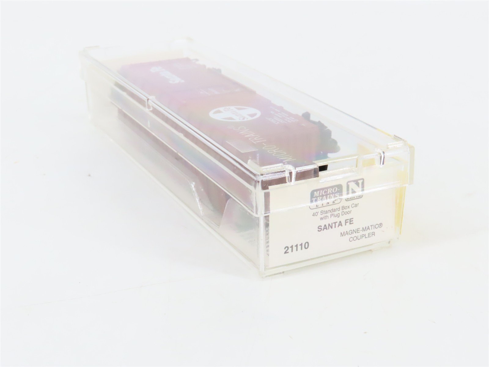 N Scale Micro-Trains 21110 ATSF Santa Fe 40' Box Car 149968 RTR