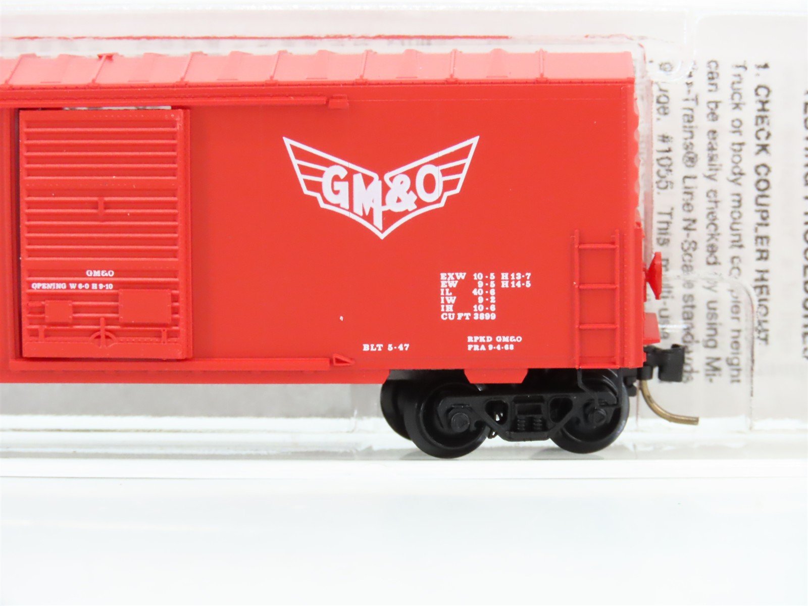 N Scale Micro-Trains 24240 GM&O Gulf, Mobile & Ohio 40' Box Car 21583 RTR