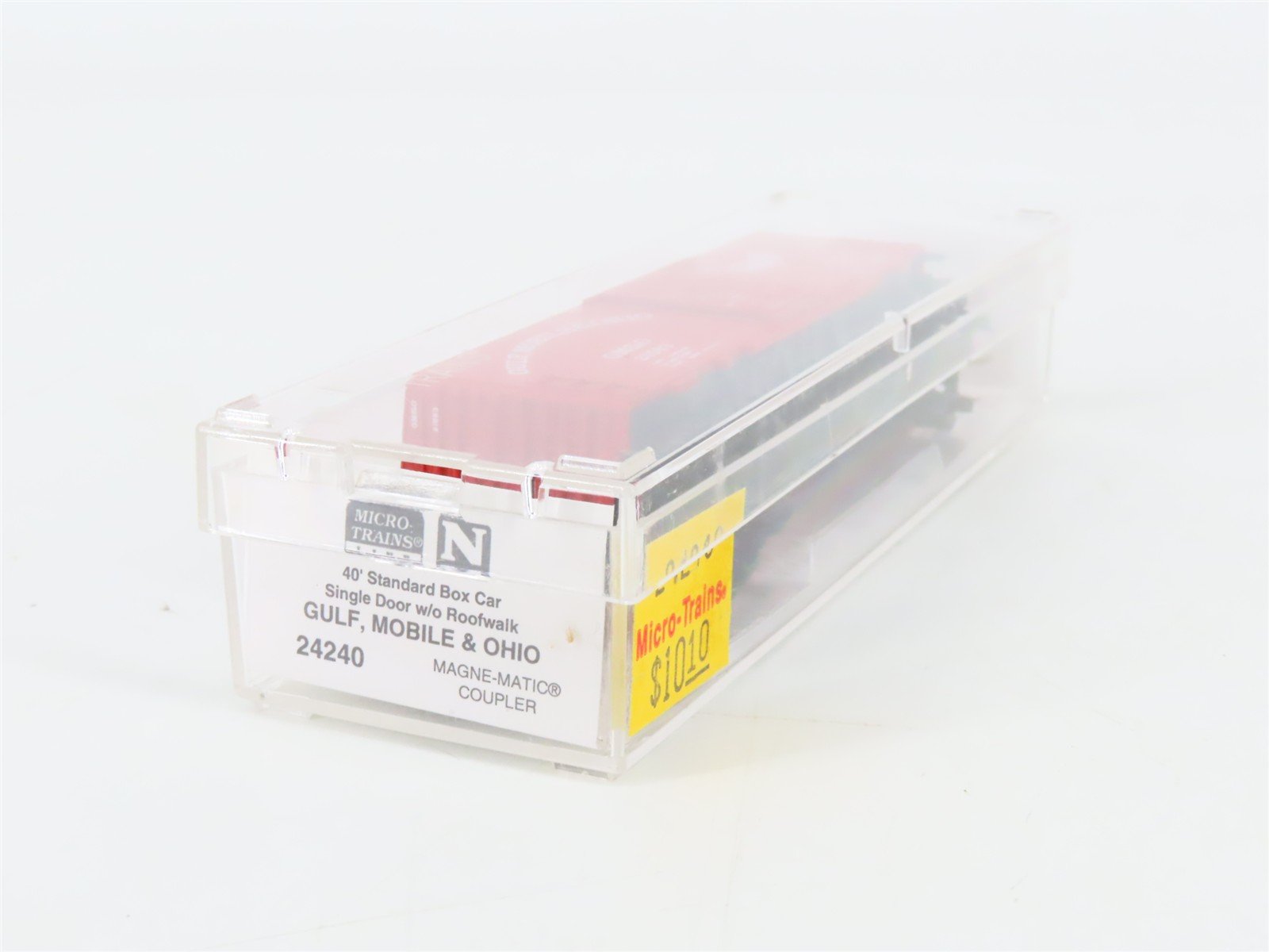 N Scale Micro-Trains 24240 GM&O Gulf, Mobile & Ohio 40' Box Car 21583 RTR