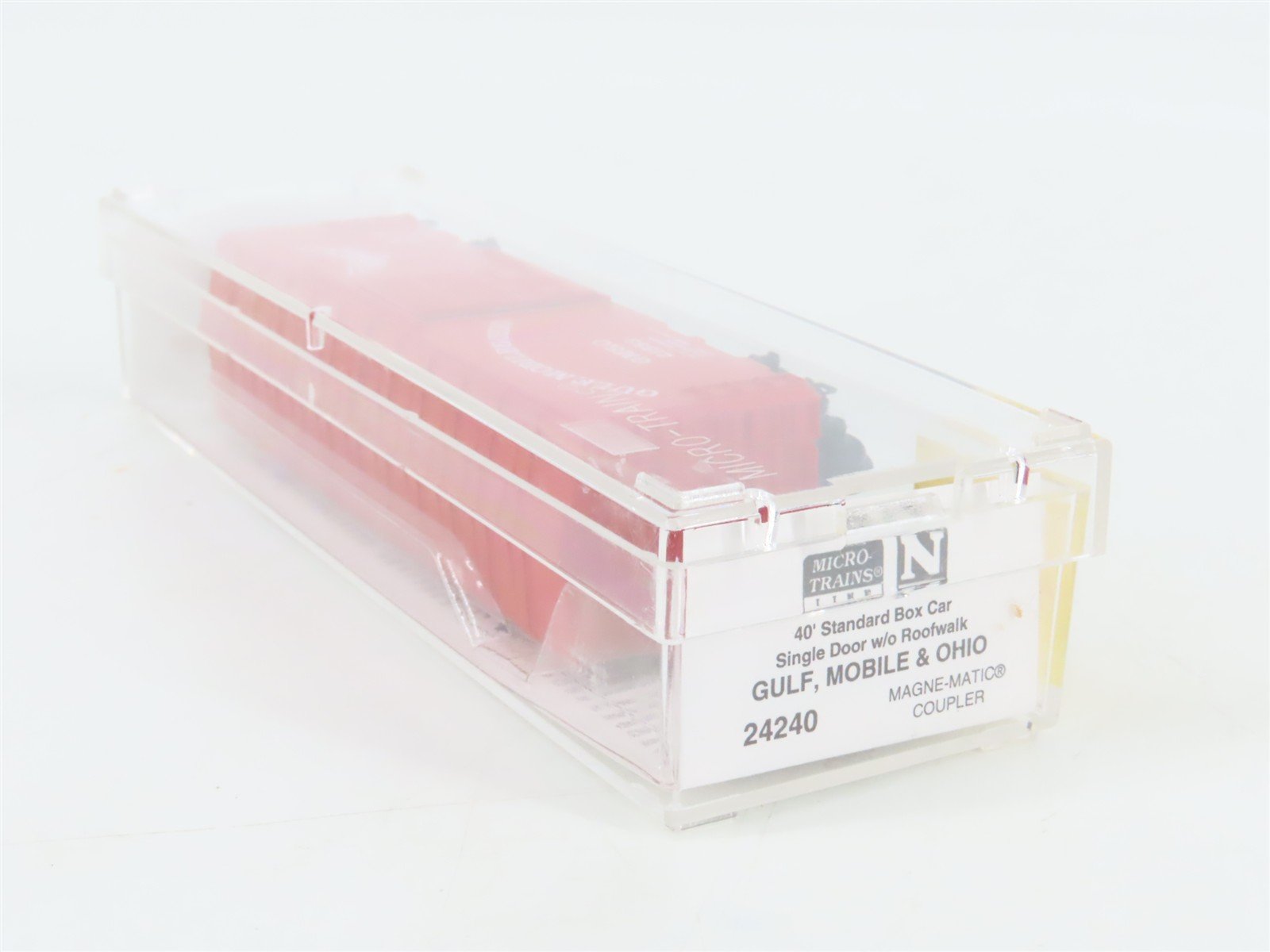 N Scale Micro-Trains 24240 GM&O Gulf, Mobile & Ohio 40' Box Car 21583 RTR