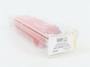 N Scale Micro-Trains 24240 GM&O Gulf, Mobile & Ohio 40' Box Car 21583 RTR