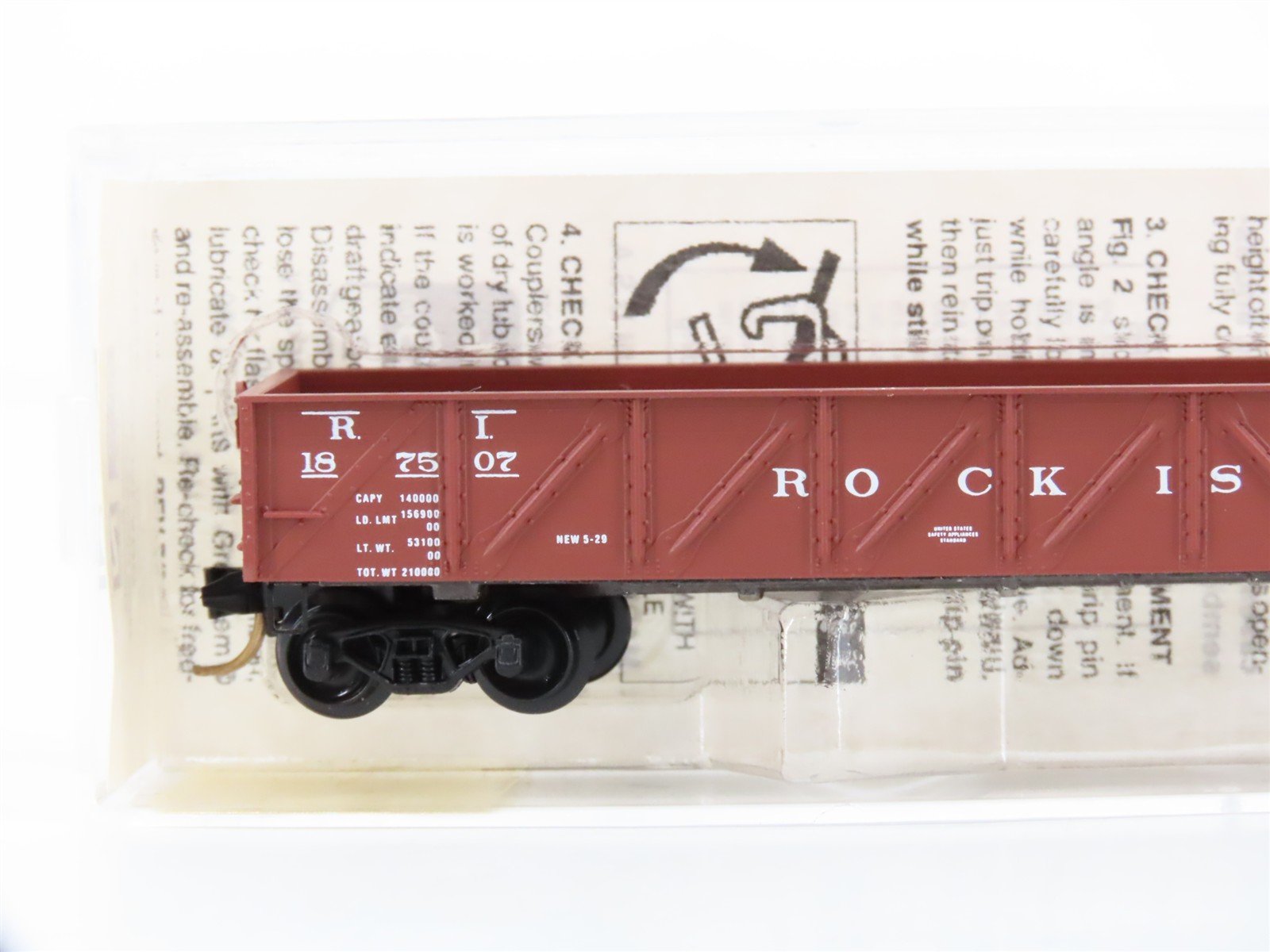 N Scale Micro-Trains 61010 RI Rock Island 50' Gondola 187507 RTR