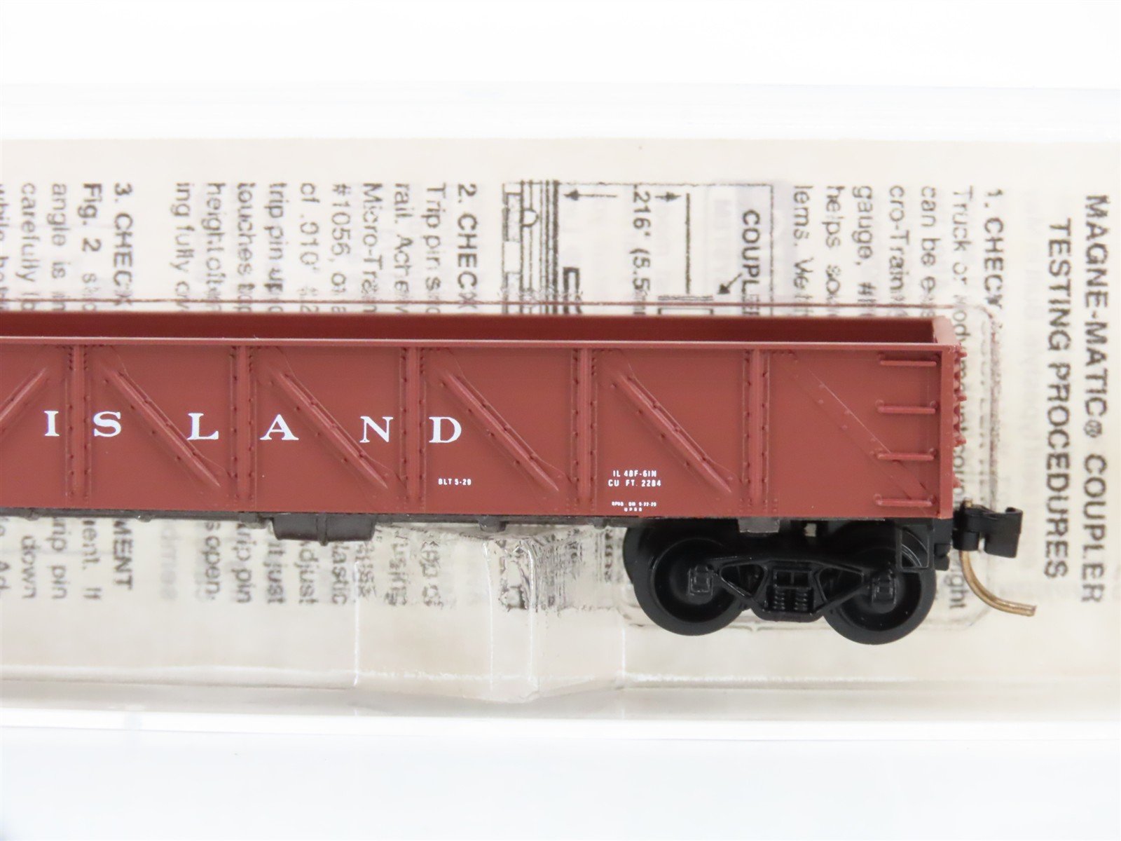 N Scale Micro-Trains 61010 RI Rock Island 50' Gondola 187507 RTR