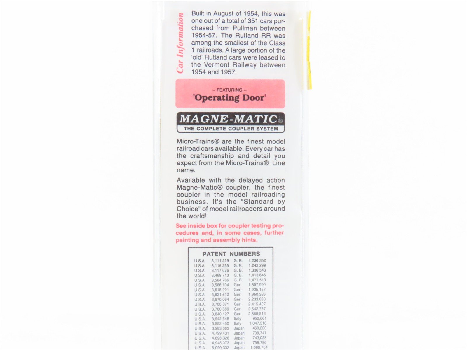 N Scale Micro-Trains 20146 RUT Rutland 40' Box Car 103 RTR
