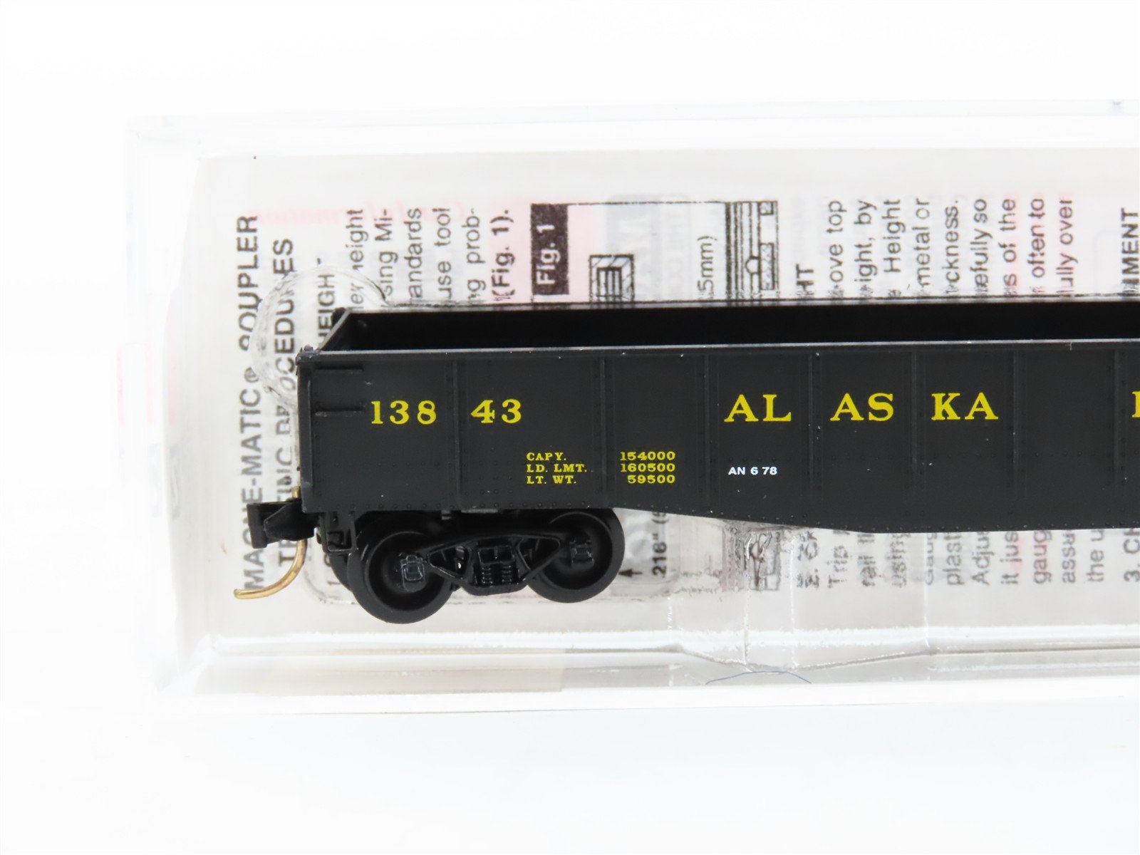 N Scale Micro-Trains 46340 ARR Alaska Railroad 50' Fishbelly Gondola 13843 RTR