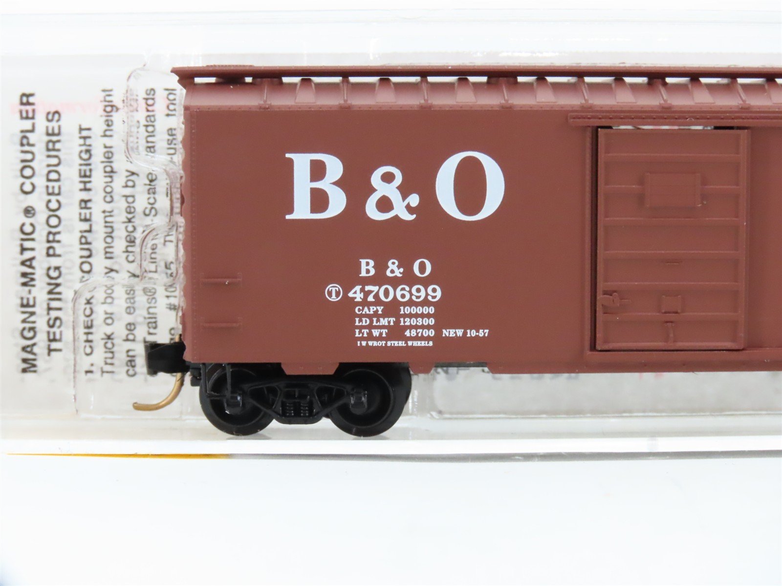 N Scale Micro-Trains 20346/1 B&O Baltimore & Ohio 40' Box Car 470699 RTR
