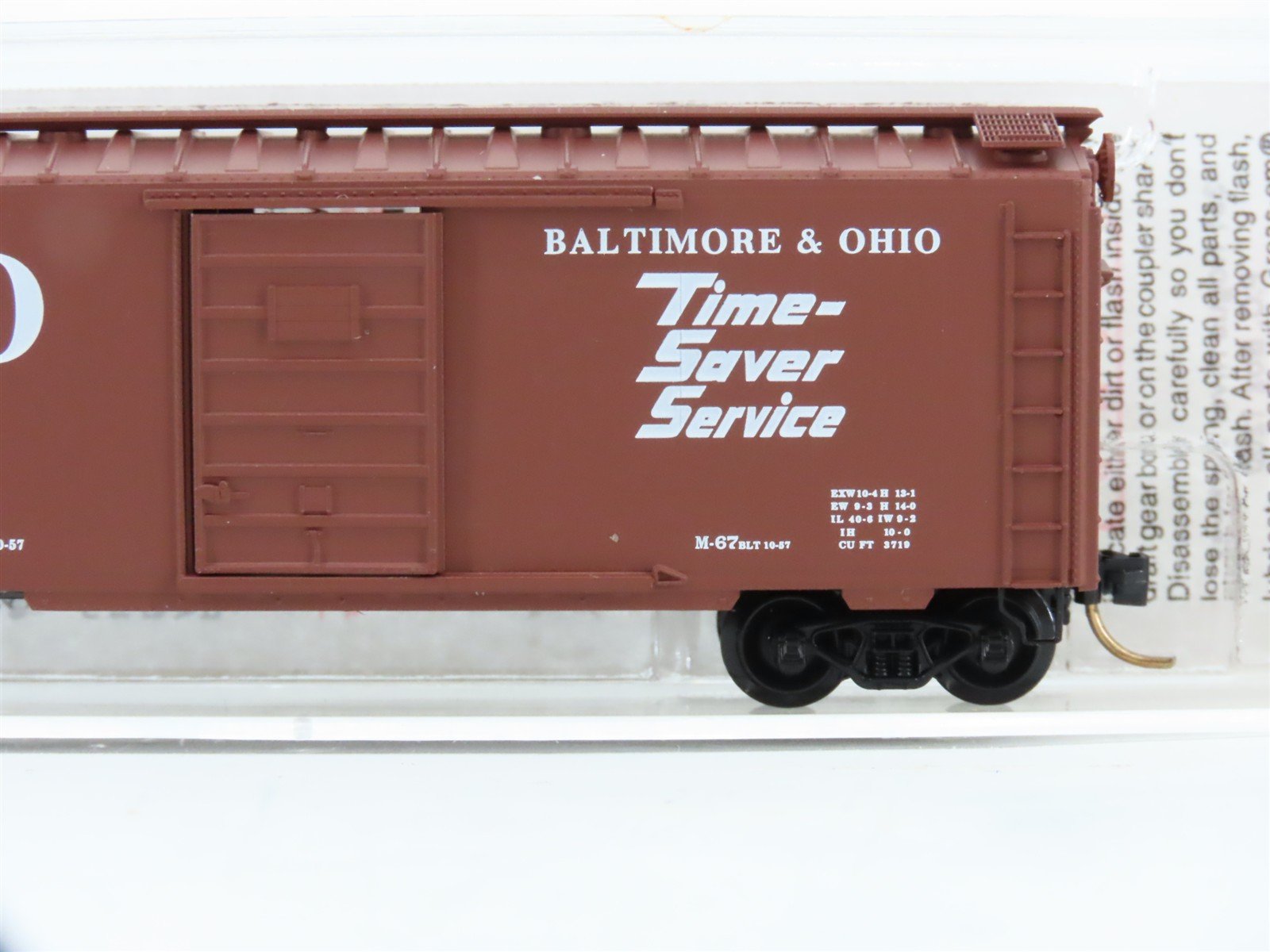 N Scale Micro-Trains 20346/1 B&O Baltimore & Ohio 40' Box Car 470699 RTR