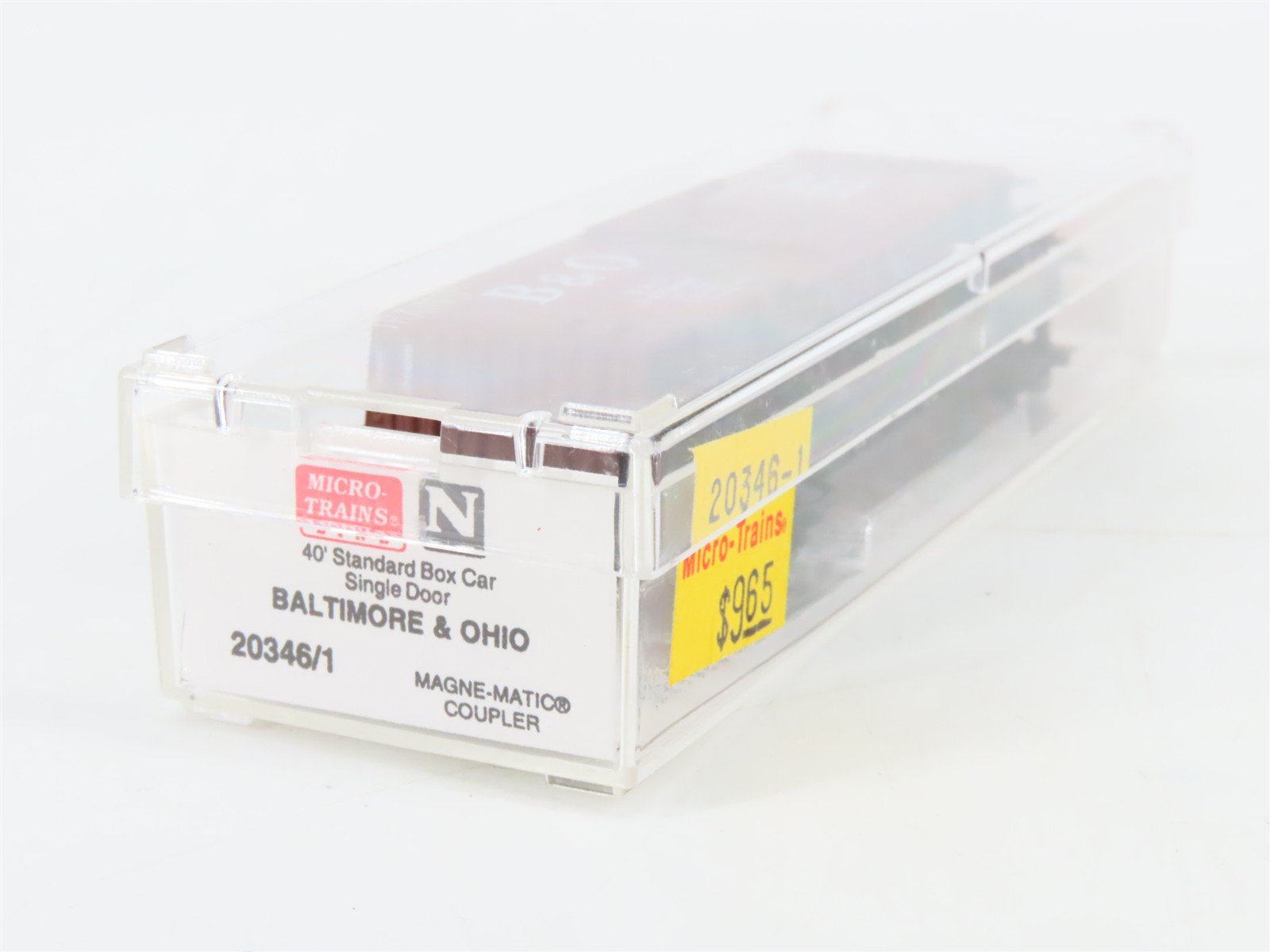 N Scale Micro-Trains 20346/1 B&O Baltimore & Ohio 40' Box Car 470699 RTR