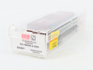 N Scale Micro-Trains 20346/1 B&O Baltimore & Ohio 40' Box Car 470699 RTR
