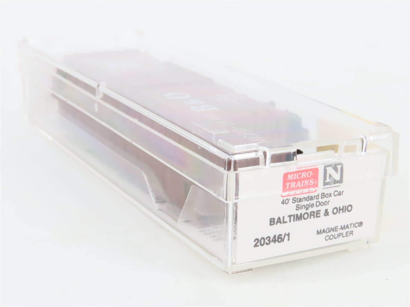 N Scale Micro-Trains 20346/1 B&O Baltimore & Ohio 40' Box Car 470699 RTR