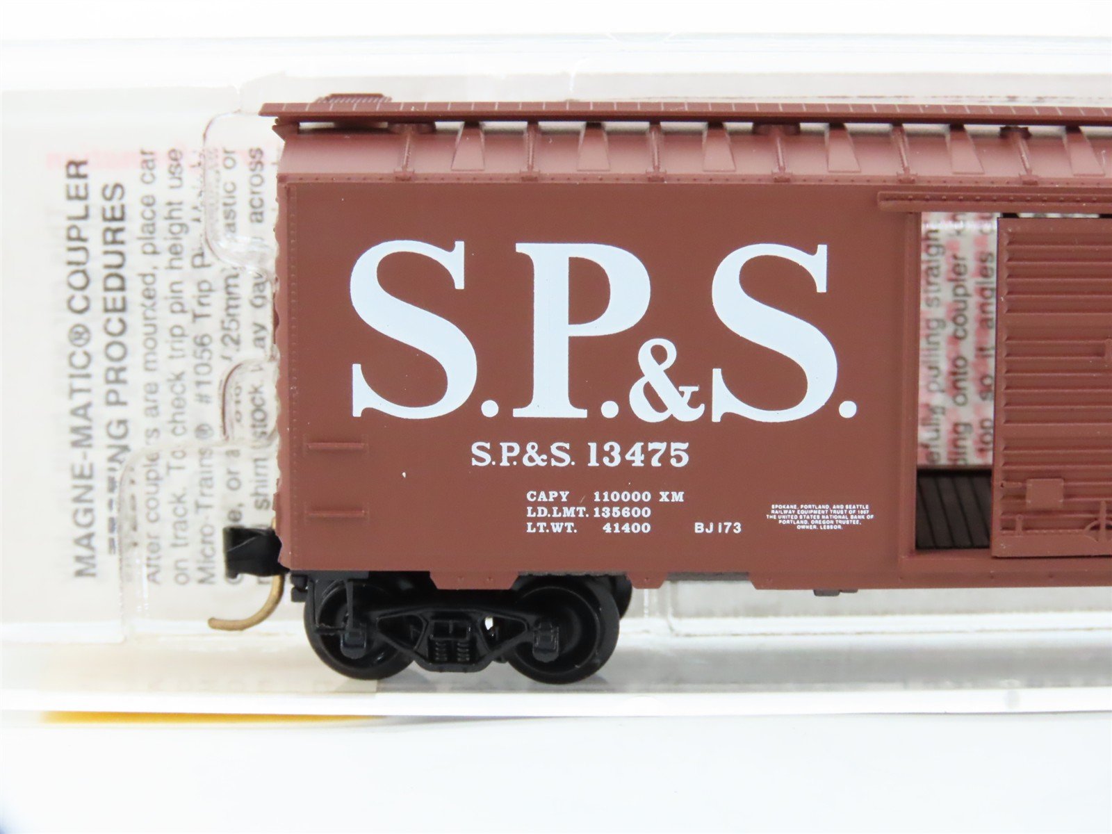 N Scale Micro-Trains 20246 Spokane, Portland & Seattle 40' Box Car RTR