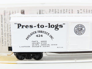 N Scale Micro-Trains 42060 PFI Potlatch Forests Inc. 40' Box Car 424 RTR