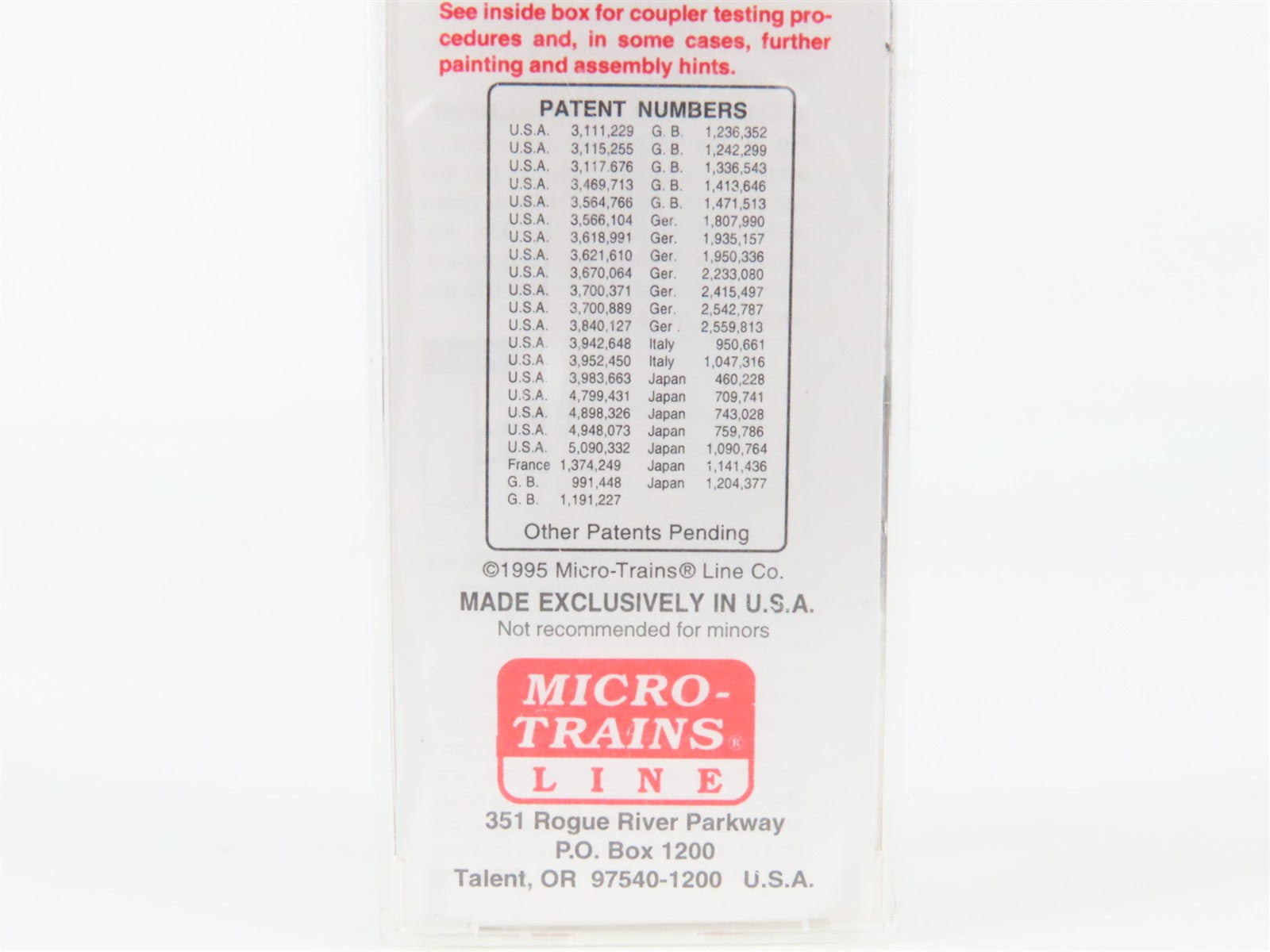 N Scale Micro-Trains 42060 PFI Potlatch Forests Inc. 40' Box Car 424 RTR