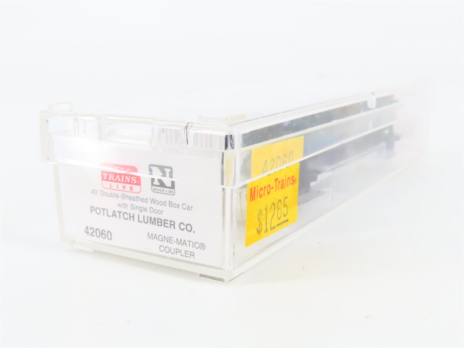 N Scale Micro-Trains 42060 PFI Potlatch Forests Inc. 40' Box Car 424 RTR