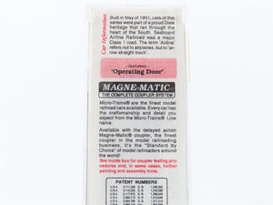 N Scale Micro-Trains 42060 PFI Potlatch Forests Inc. 40' Box Car 424 RTR