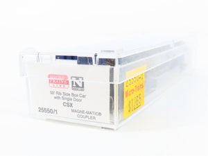 N Scale Micro-Trains 25550/1 CSXT CSX Transportation 50' Rib Side Box Car RTR