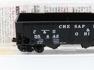 N Scale Micro-Trains 57070 C&O Chesapeake & Ohio 33' 2-Bay Hopper 55442 RTR
