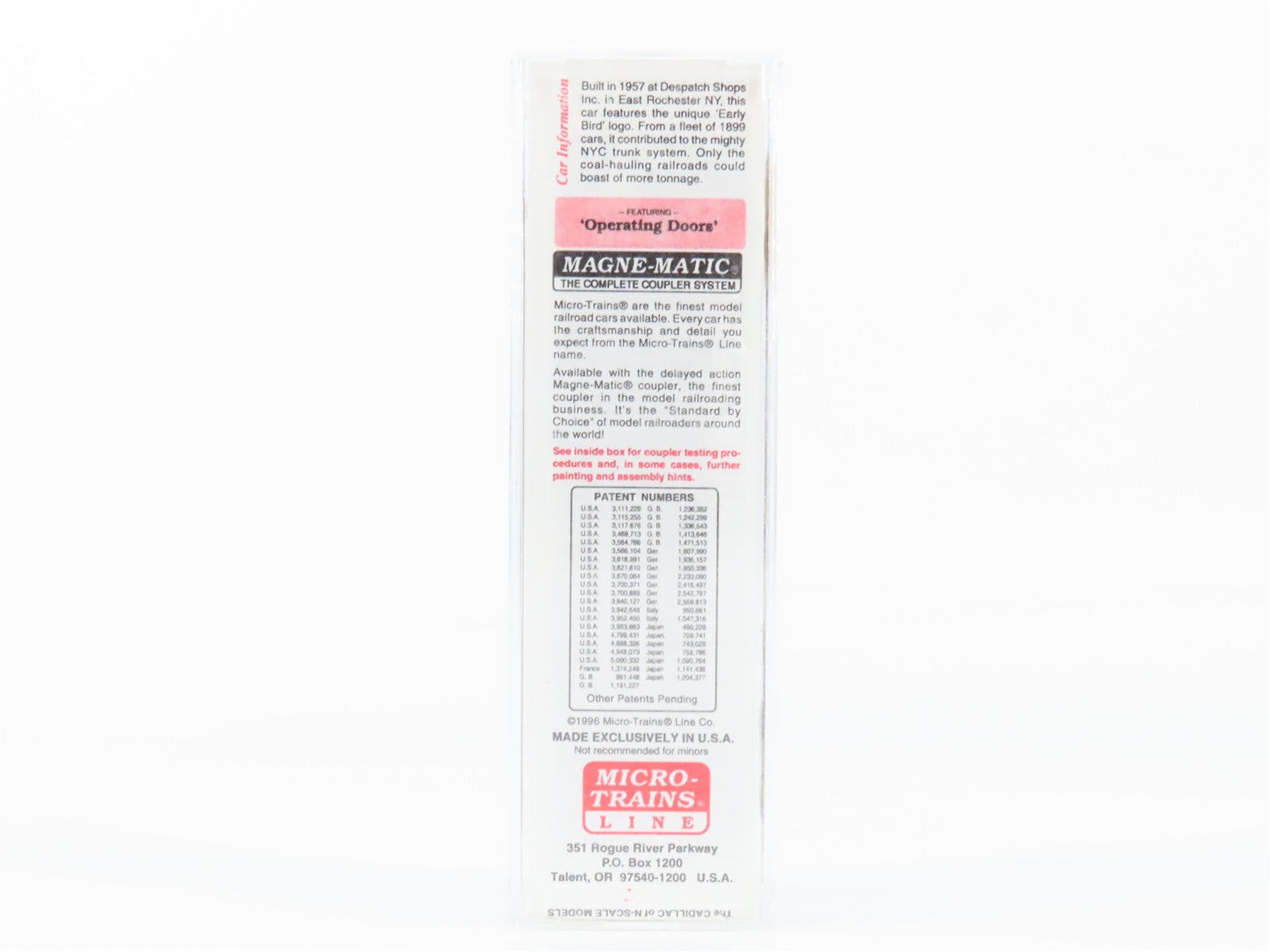 N Scale Micro-Trains 34220 NYC New York Central 50' Box Car 45390 RTR