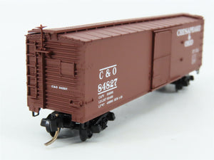 N Scale Micro-Trains 39170 C&O Chesapeake & Ohio 40' Box Car 84827 RTR