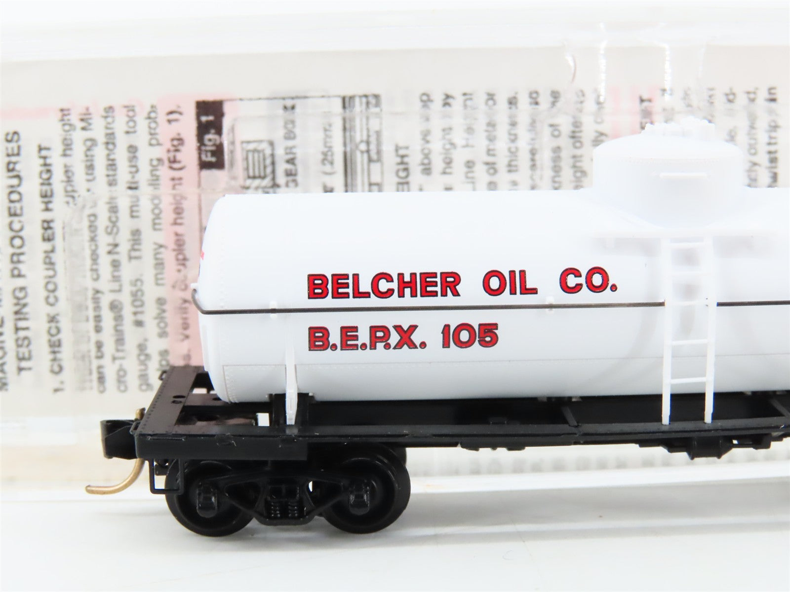 N Scale Micro-Trains 65420 BEPX Belcher Oil Co. 39' 39' Single Dome Tank Car RTR