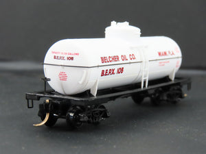 N Scale Micro-Trains 65420 BEPX Belcher Oil Co. 39' 39' Single Dome Tank Car RTR