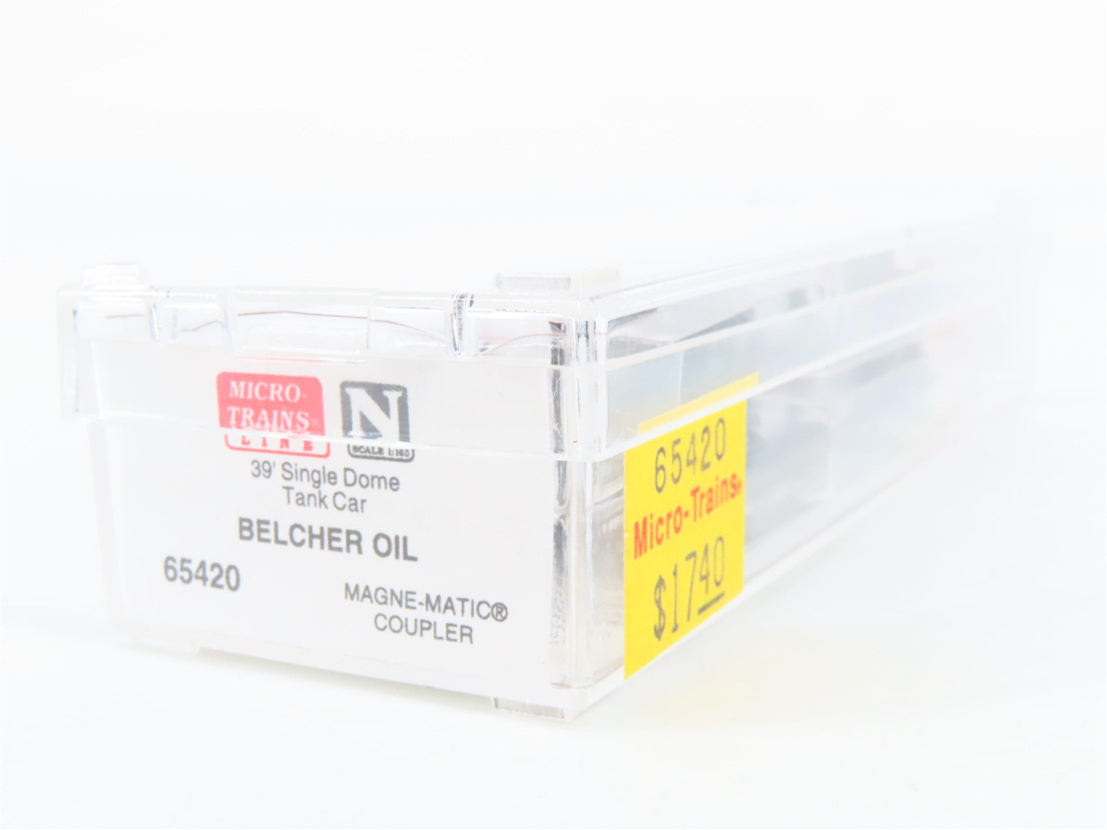 N Scale Micro-Trains 65420 BEPX Belcher Oil Co. 39' 39' Single Dome Tank Car RTR